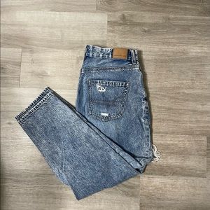 American eagle curvy mom jeans 4p acid wash